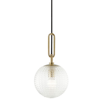 Jewett One Light Pendant in Aged Brass (70|7110-AGB)