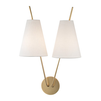 Campagna Two Light Wall Sconce in Aged Brass (70|6322-AGB)