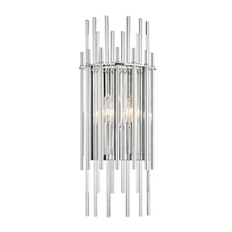 Wallis Two Light Wall Sconce in Polished Nickel (70|6300-PN)