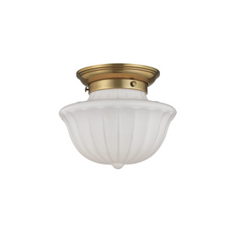 Dutchess One Light Flush Mount in Aged Brass (70|5009F-AGB)