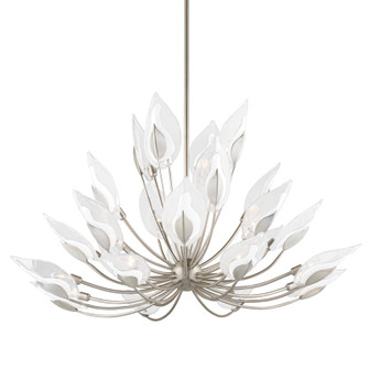 Blossom 28 Light Chandelier in Silver Leaf (70|4856-SL)