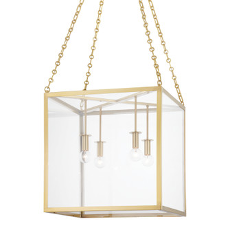 Catskill Four Light Pendant in Aged Brass (70|4118-AGB)
