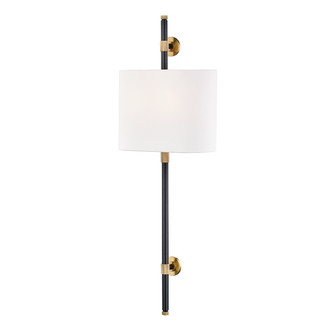 Bowery Two Light Wall Sconce in Aged Brass/Old Bronze (70|3722-AOB)