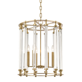 Haddon Six Light Lantern in Aged Brass (70|2818-AGB)