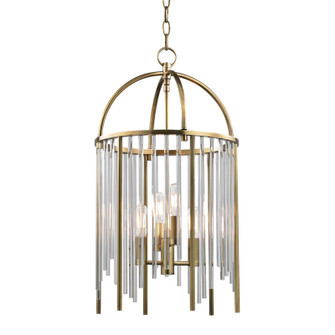 Lewis Four Light Pendant in Aged Brass (70|2512-AGB)