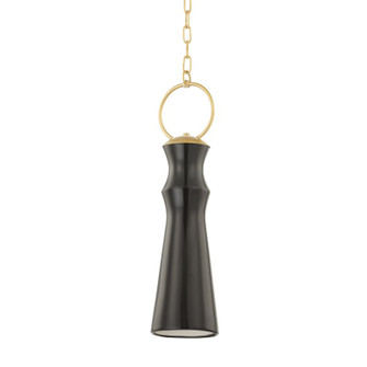 Borden One Light Pendant in Aged Brass (70|2270-AGB/CGM)