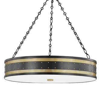 Gaines Six Light Chandelier in Aged Brass/Old Bronze (70|2230-AOB)