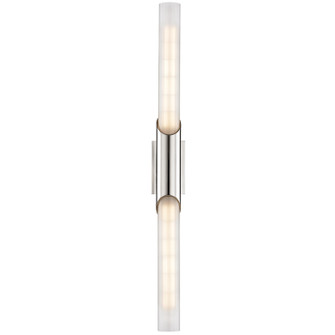 Pylon Two Light Wall Sconce in Polished Nickel (70|2142-PN)