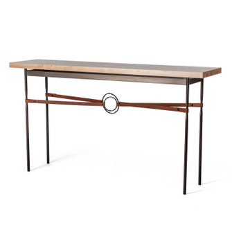 Equus Equus Wood Top Console Table in Dark Smoke (39|750120-07-07-LC-M1)