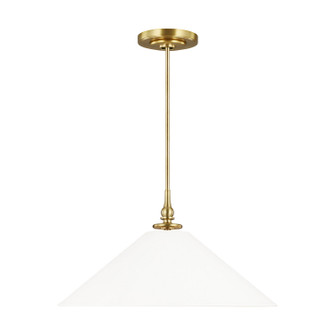 Capri One Light Pendant in Burnished Brass (454|TP1001BBS/AWT)