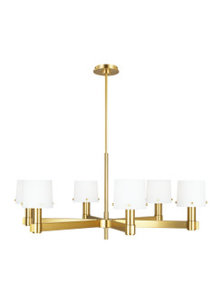 Palma Six Light Chandelier in Burnished Brass (454|TC1146BBS)