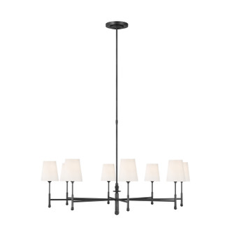 Capri Eight Light Chandelier in Aged Iron (454|TC1028AI)