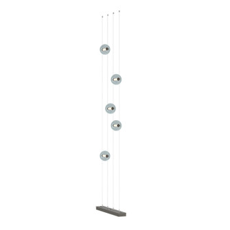 Abacus Abacus 5-Light Floor to Ceiling Plug-In LED Lamp in Dark Smoke (39|289520-LED-STND-07-YL0668)