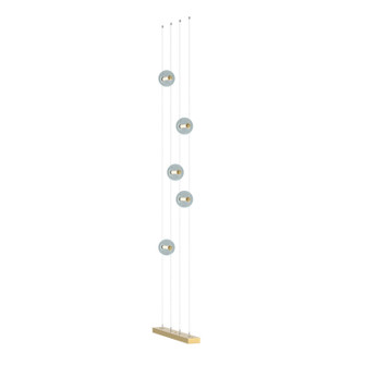 Abacus Abacus 5-Light Floor to Ceiling Plug-In LED Lamp in White (39|289520-LED-STND-02-GG0668)