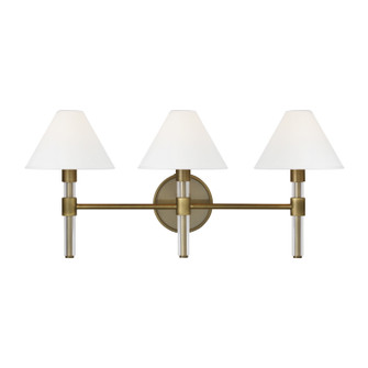 Robert Three Light Vanity in Time Worn Brass (454|LV1043TWB)