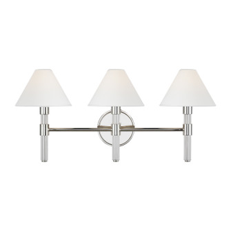 Robert Three Light Vanity in Polished Nickel (454|LV1043PN)