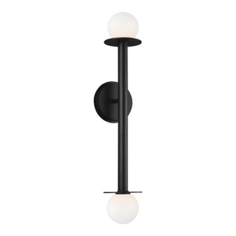 Nodes Two Light Wall Sconce in Midnight Black (454|KWL1012MBK)