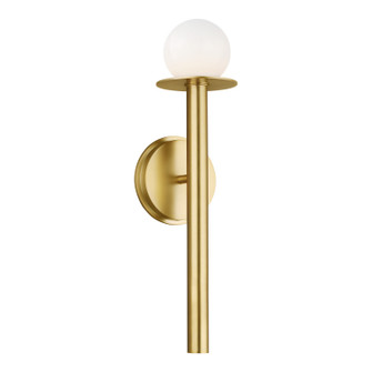 Nodes One Light Wall Sconce in Burnished Brass (454|KW1001BBS)