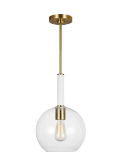 Monroe One Light Pendant in Burnished Brass (454|KSP1061BBSGW)