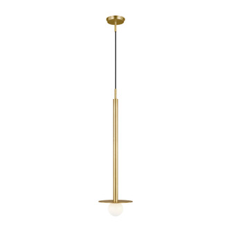 Nodes One Light Pendant in Burnished Brass (454|KP1011BBS)