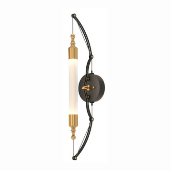 Otto LED Wall Sconce in Black with Brass Accents (39|207901-SKT-31-YE0489)
