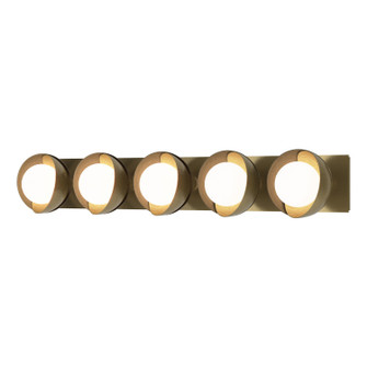 Brooklyn Brooklyn 5-Light Straight Double Shade Bath Sconce in Modern Brass (39|201379-SKT-86-84-GG0711)