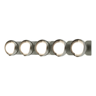 Brooklyn Brooklyn 5-Light Straight Double Shade Bath Sconce in Sterling (39|201379-SKT-85-85-GG0711)