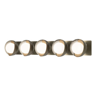 Brooklyn Brooklyn 5-Light Straight Double Shade Bath Sconce in Soft Gold (39|201379-SKT-84-85-GG0711)
