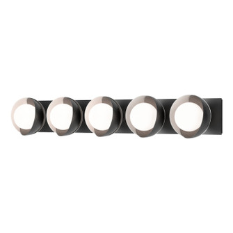 Brooklyn Brooklyn 5-Light Straight Double Shade Bath Sconce in Black (39|201379-SKT-10-02-GG0711)