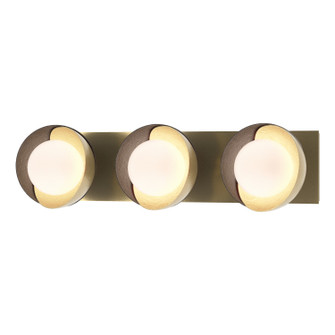 Brooklyn Brooklyn 3-Light Straight Double Shade Bath Sconce in Modern Brass (39|201378-SKT-86-14-GG0711)