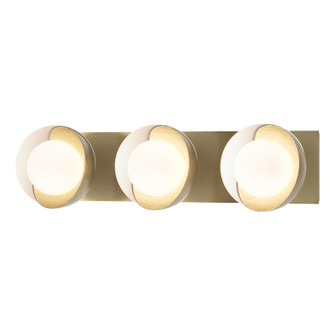 Brooklyn Brooklyn 3-Light Straight Double Shade Bath Sconce in Modern Brass (39|201378-SKT-86-02-GG0711)