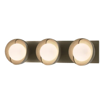 Brooklyn Brooklyn 3-Light Straight Double Shade Bath Sconce in Soft Gold (39|201378-SKT-84-84-GG0711)