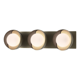 Brooklyn Brooklyn 3-Light Straight Double Shade Bath Sconce in Soft Gold (39|201378-SKT-84-14-GG0711)