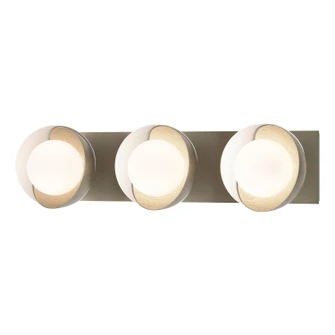 Brooklyn Brooklyn 3-Light Straight Double Shade Bath Sconce in Soft Gold (39|201378-SKT-84-02-GG0711)