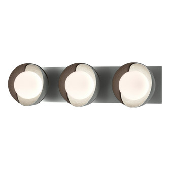 Brooklyn Brooklyn 3-Light Straight Double Shade Bath Sconce in Vintage Platinum (39|201378-SKT-82-14-GG0711)