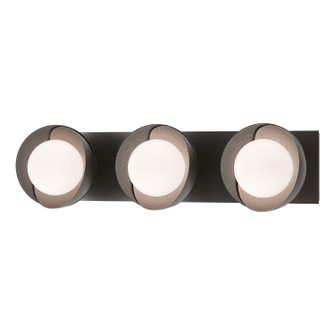 Brooklyn Brooklyn 3-Light Straight Double Shade Bath Sconce in Oil Rubbed Bronze (39|201378-SKT-14-10-GG0711)