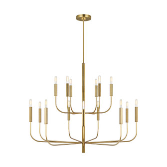 Brianna 15 Light Chandelier in Burnished Brass (454|EC10015BBS)