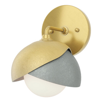 Brooklyn Brooklyn 1-Light Double Shade Bath Sconce in Modern Brass (39|201374-SKT-86-82-GG0711)