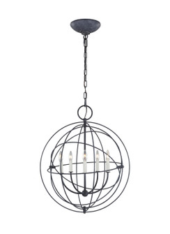 Bayberry Five Light Pendant in Weathered Galvanized (454|CP1255WGV)