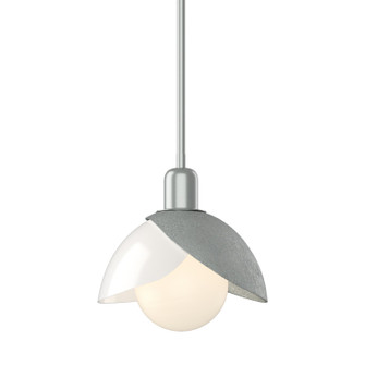 Brooklyn Brooklyn Double Shade Art Glass Mini Pendant in Vintage Platinum (39|181184-SKT-MULT-82-BB0757)
