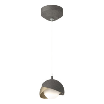 Brooklyn Brooklyn Double Shade Low Voltage Mini Pendant in Natural Iron (39|161183-SKT-STND-20-84-GG0711)