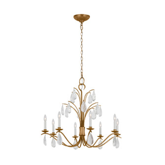Shannon Eight Light Chandelier in Antique Gild (454|CC1608ADB)