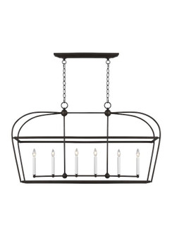 Stonington Six Light Chandelier in Smith Steel (454|CC1216SMS)