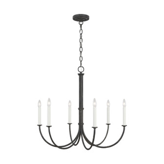 Champlain Six Light Chandelier in Iron Oxide (454|CC1146IO)