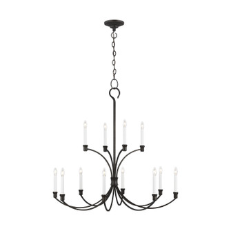Westerly 12 Light Chandelier in Smith Steel (454|CC10712SMS)