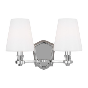 Paisley Two Light Vanity in Polished Nickel (454|AV1002PN)