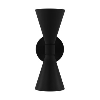 Albertine Two Light Outdoor Wall Sconce in Textured Black (454|AEO1002TXB)