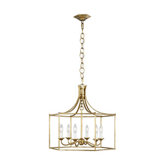 Bantry House Six Light Chandelier in Antique Gild (454|AC1046ADB)