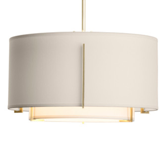 Exos Exos Small Double Shade Pendant in Modern Brass (39|139602-SKT-MULT-86-SF1099-SE1590)