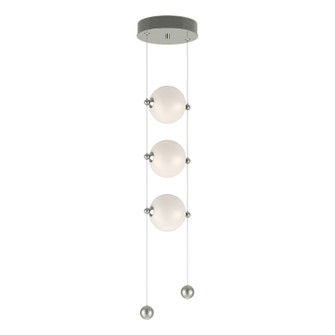 Abacus Abacus 3-Light LED Pendant in Sterling (39|139059-LED-STND-85-GG0668)